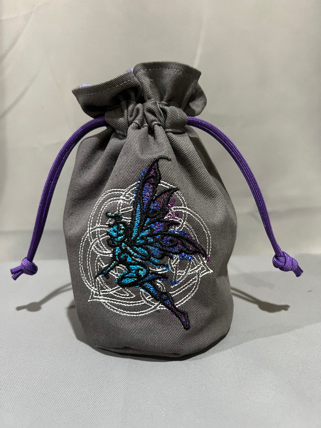 Embroidered Dice Bag: Celtic Fae