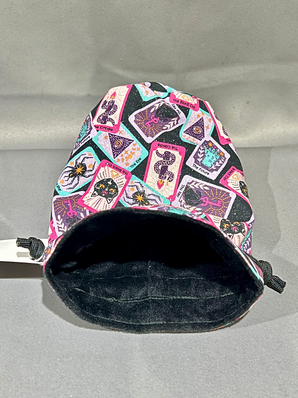 Print Fabric Dice Bag: Pastel Glitter Tarot Cards