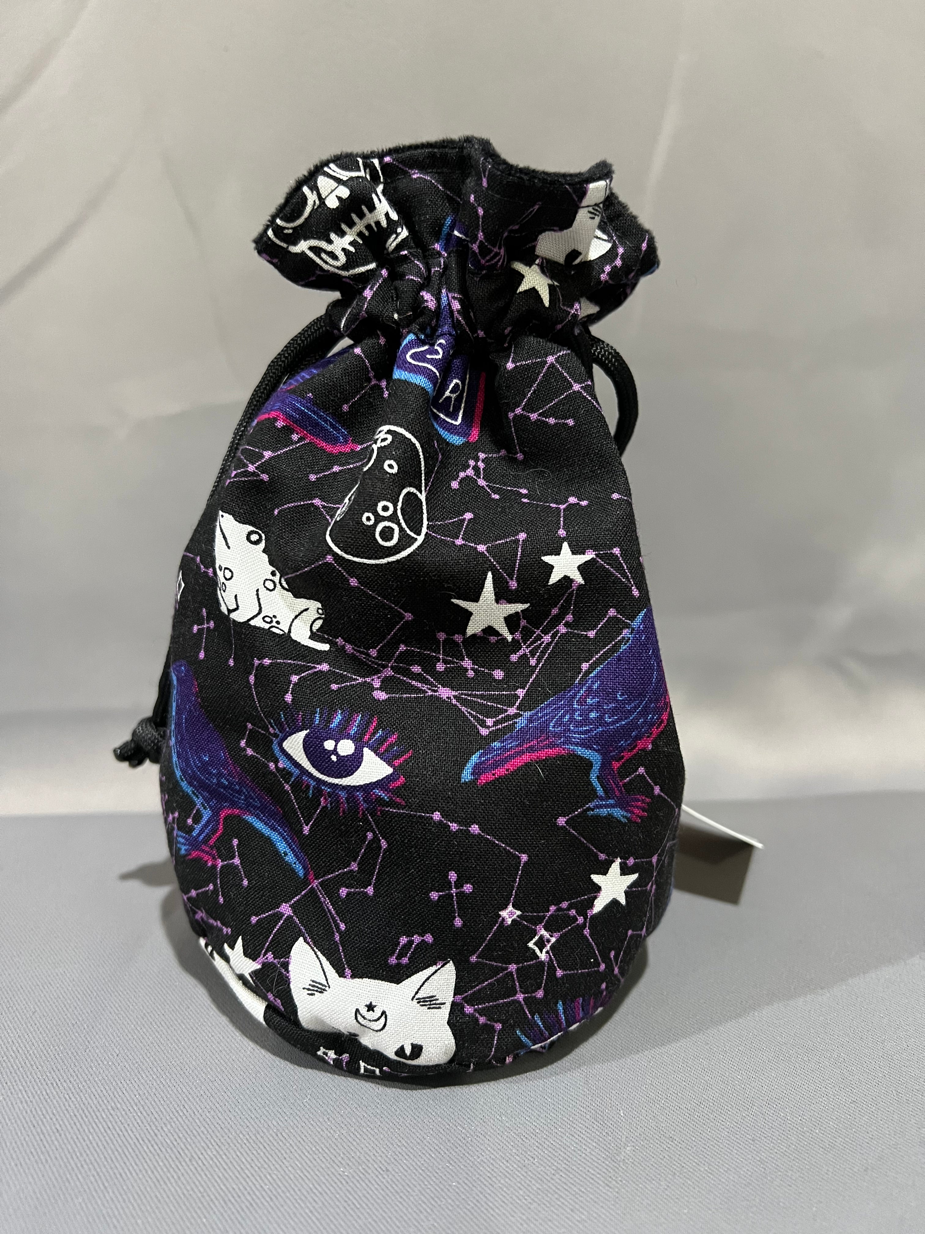 Print Fabric Dice Bag: Occult Mysteries