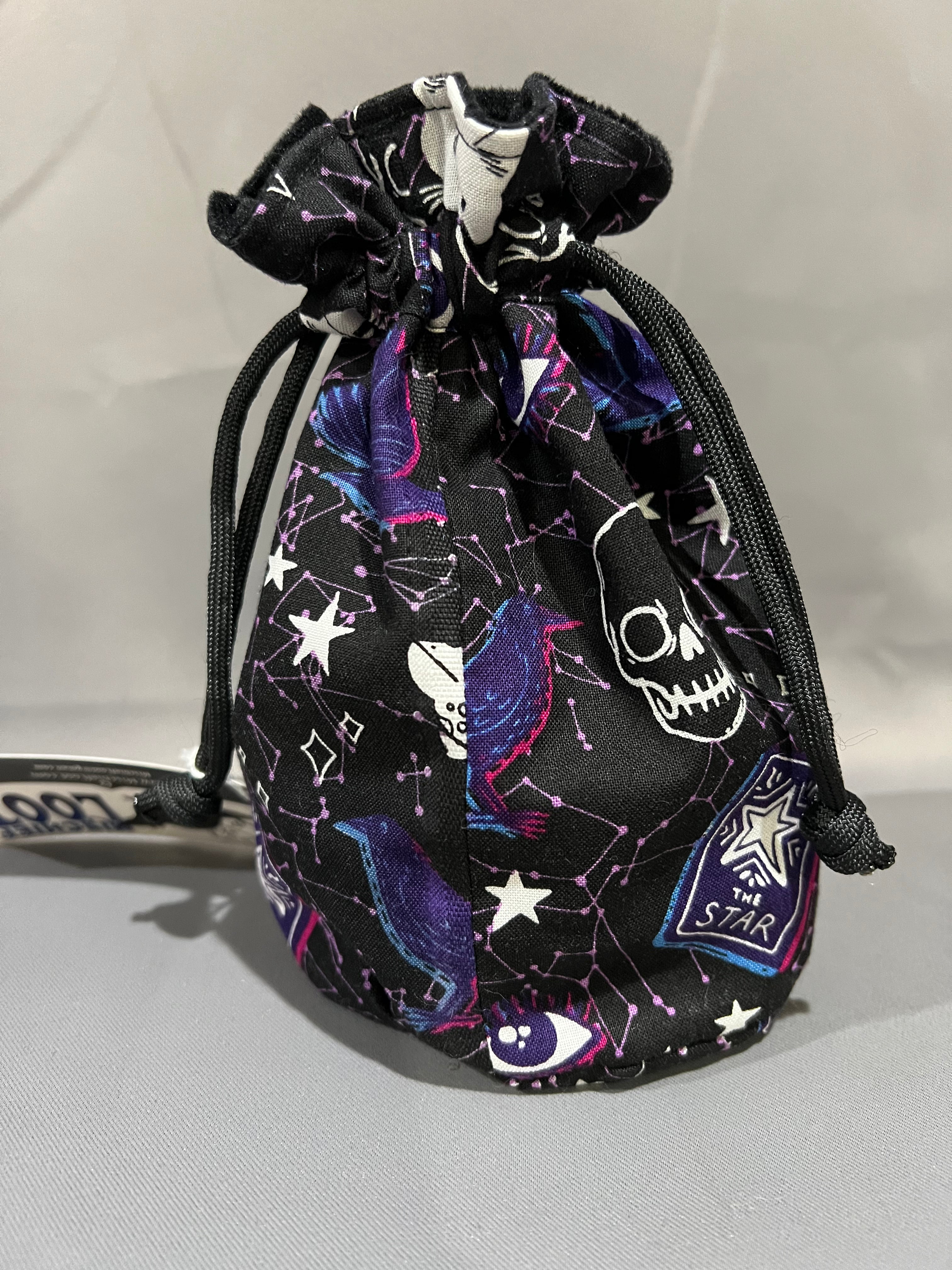 Print Fabric Dice Bag: Occult Mysteries