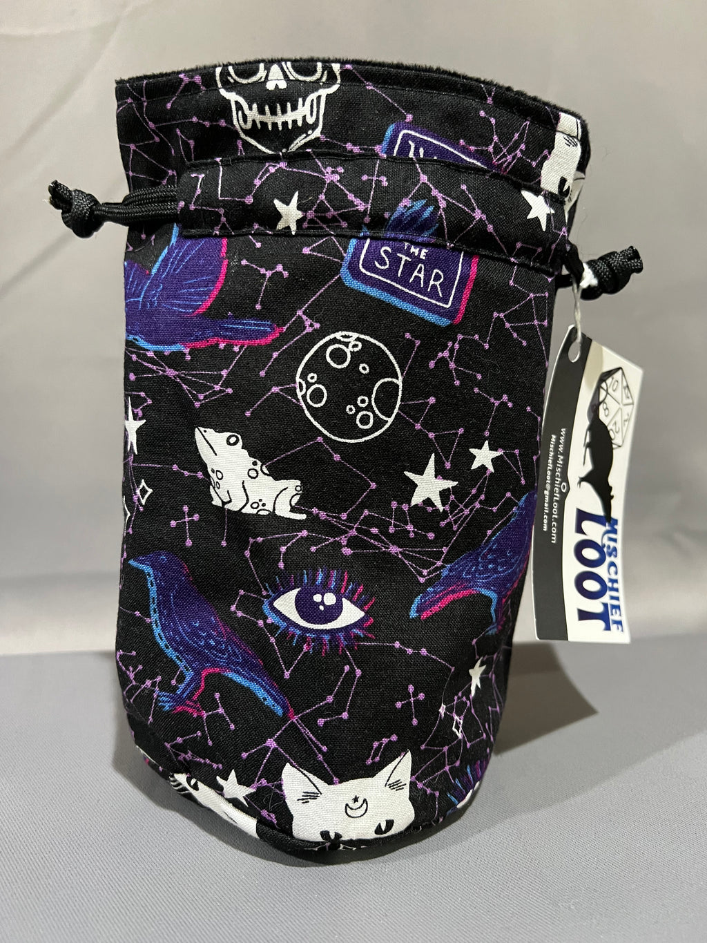 Print Fabric Dice Bag: Occult Mysteries