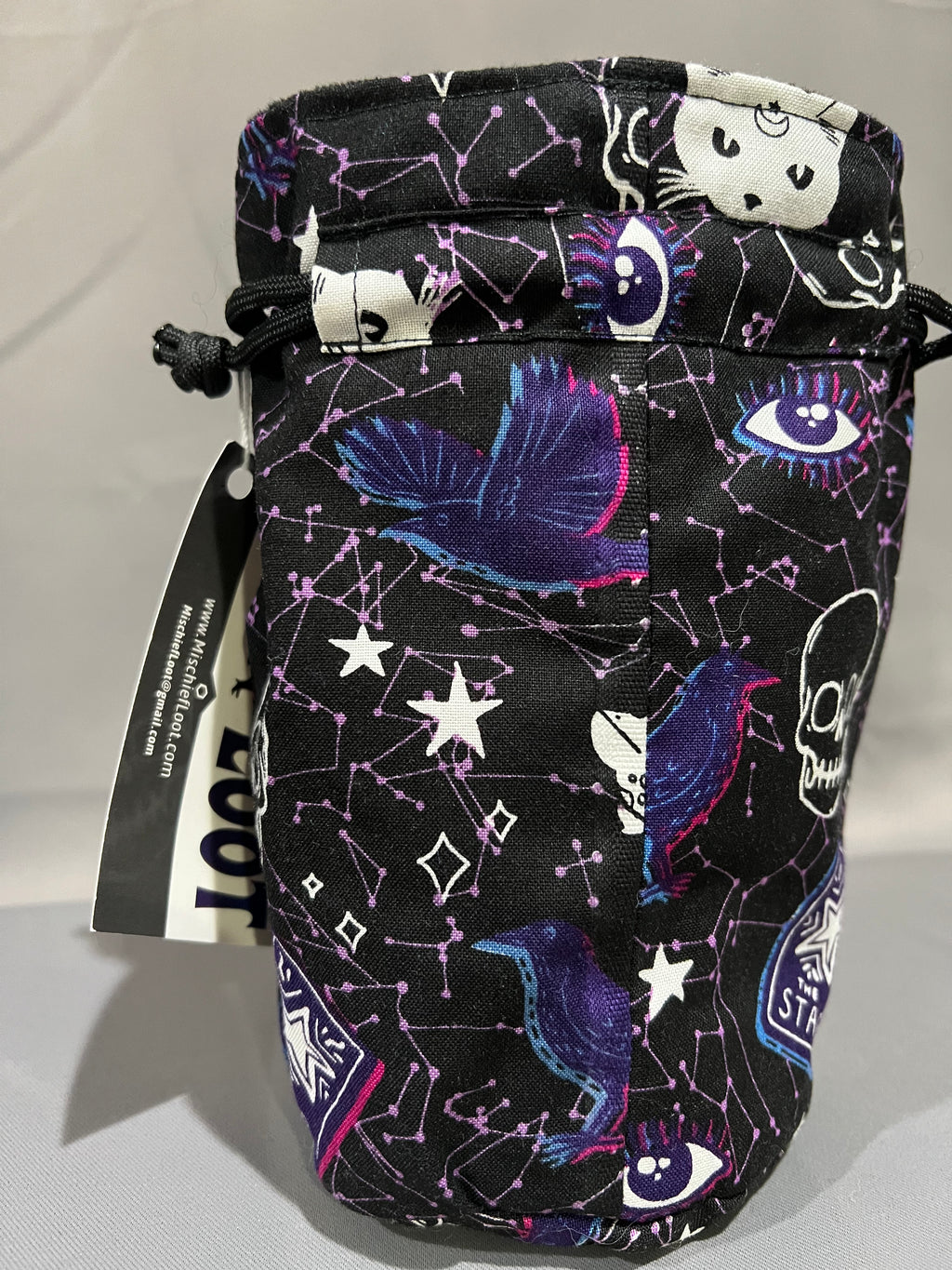 Print Fabric Dice Bag: Occult Mysteries