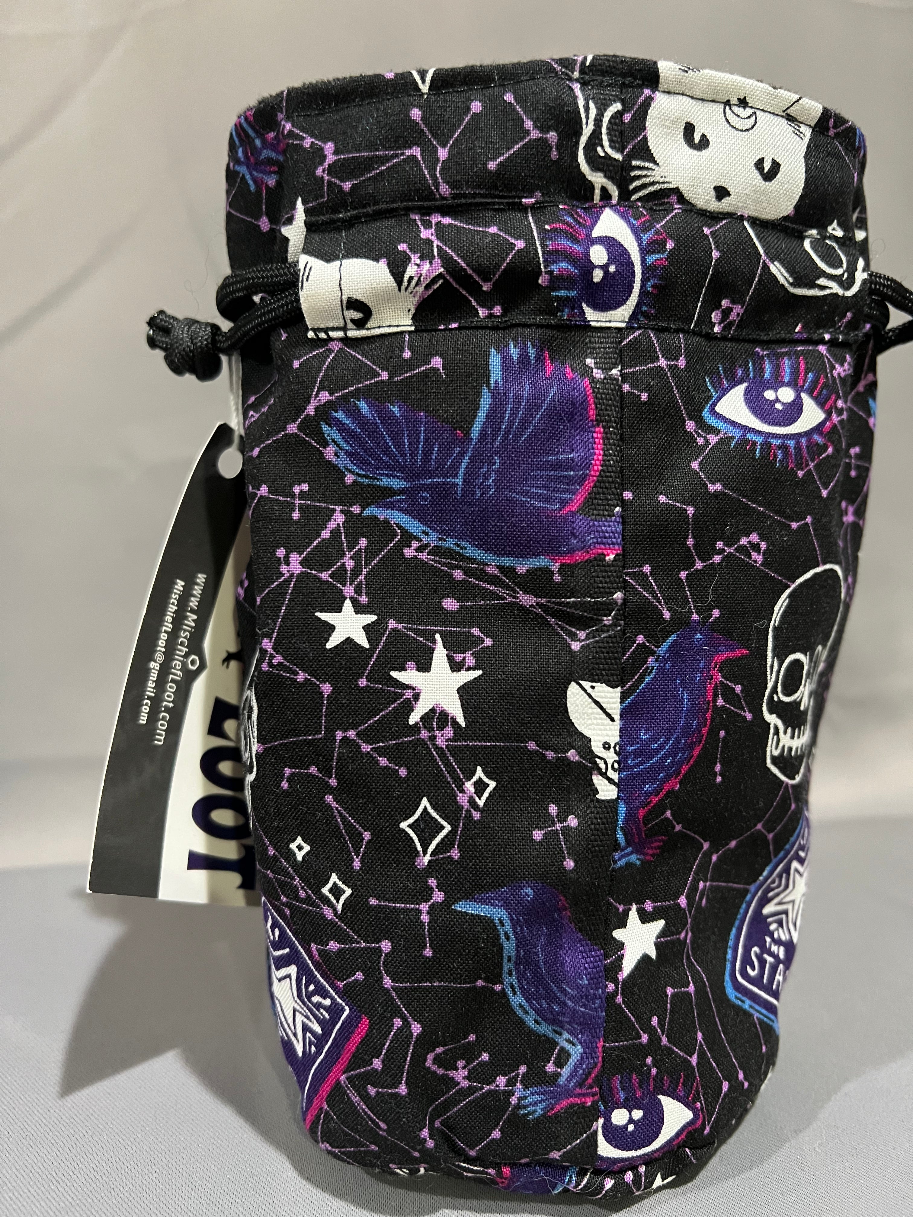 Print Fabric Dice Bag: Occult Mysteries