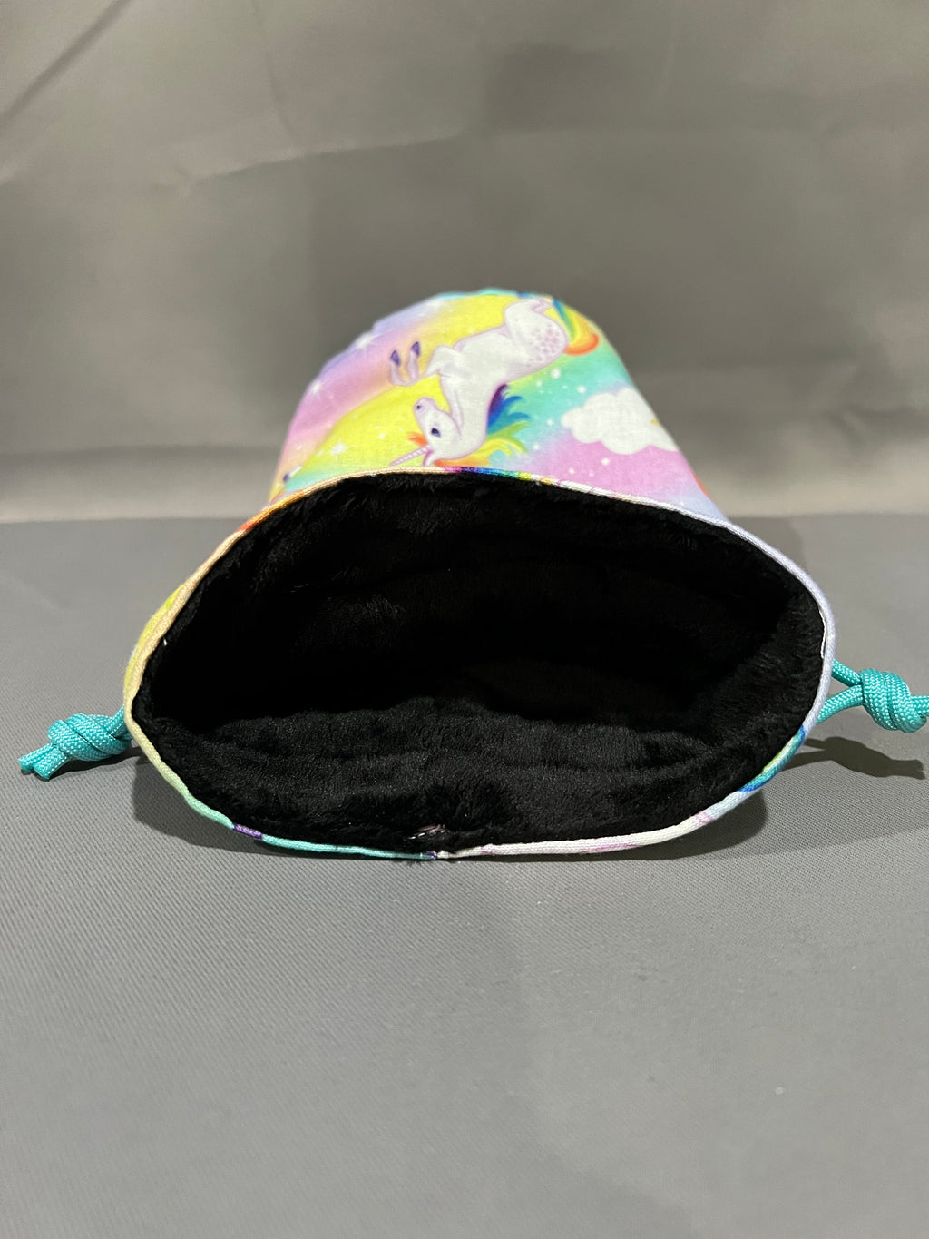 Print Fabric Dice Bag: Unicorns