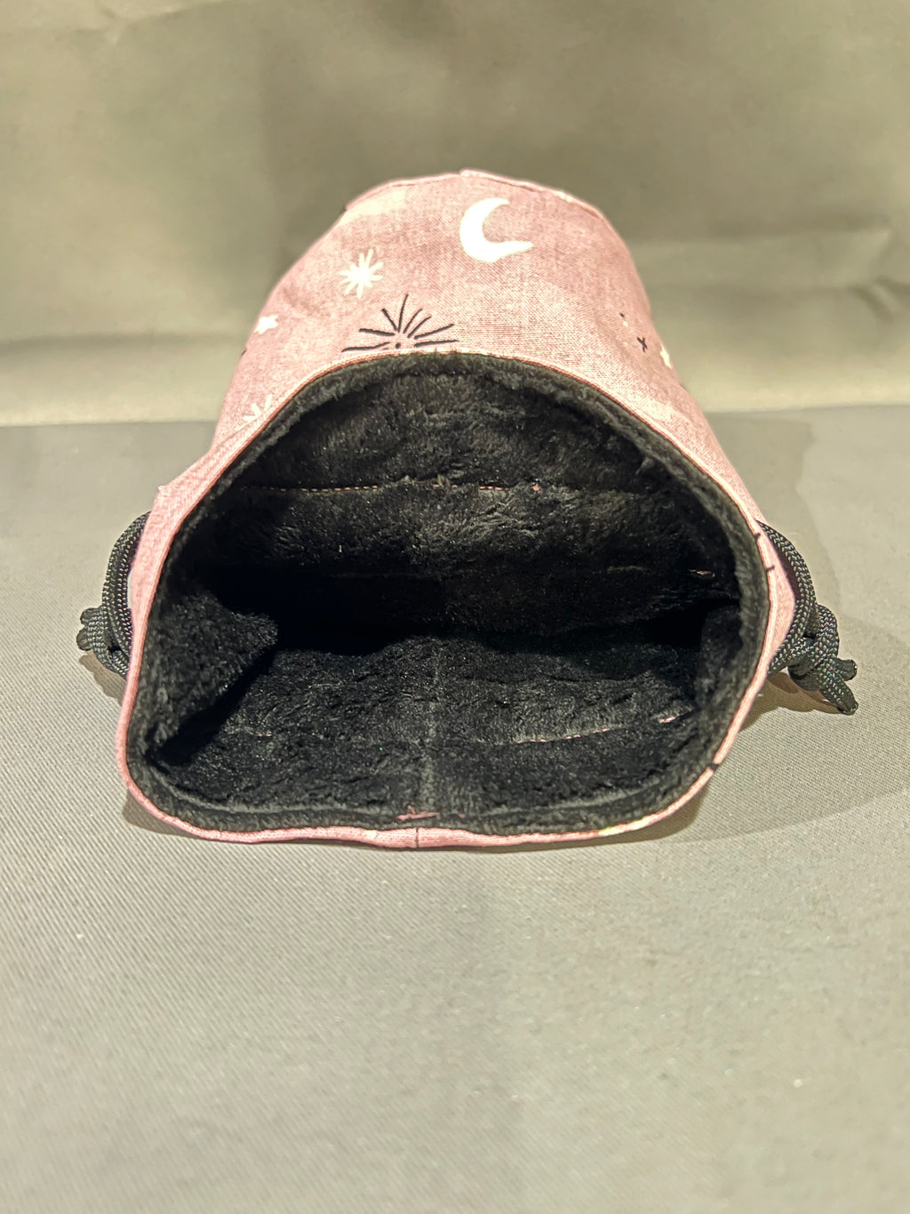 Print Fabric Dice Bag: Celestial Pink