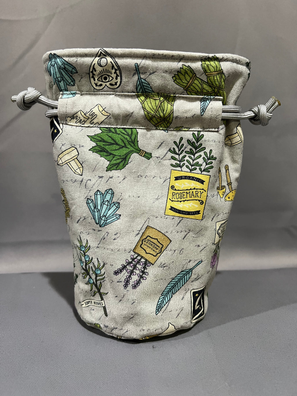 Print Fabric Dice Bag: Witch’s Kit