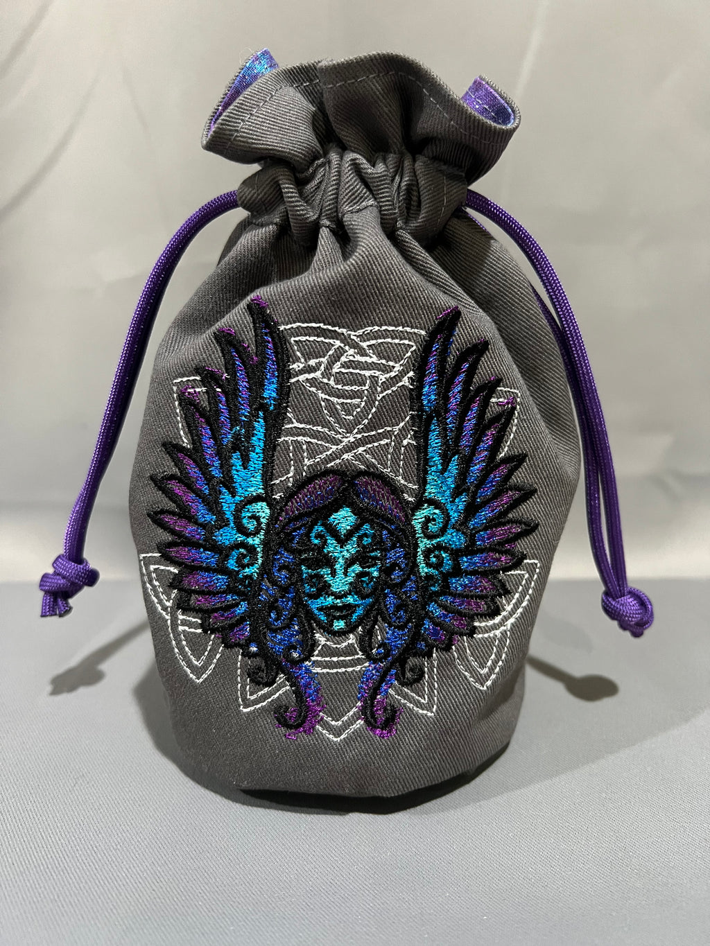 Embroidered Dice Bag: The Morrigan