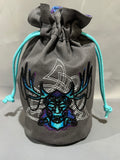 Embroidered Dice Bag: The Horned God